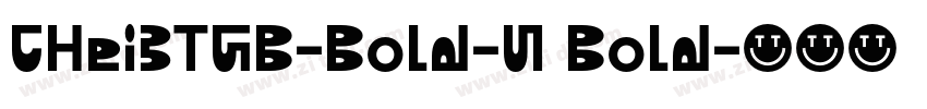CHei3TGB-Bold-U Bold字体转换